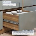 Ver imagem 6 de Balcão 1 Porta 1 Gaveta com Rodapé 80 cm 100% MDF Rainha Verde/Nature