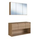 Ver imagem 1 de Gabinete de Banheiro Suspenso 110cm com Espelheira Lavinia S