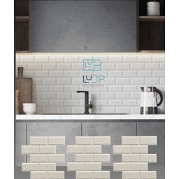 Kit 18 Placas Painel Decorativo Revestimento Parede 50cmx50cm Tendência Cozinha Azulejo 3d Pvc - 5