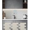 Kit 18 Placas Painel Decorativo Revestimento Parede 50cmx50cm Tendência Cozinha Azulejo 3d Pvc - 5