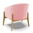 Ver imagem 4 de Poltrona Rosa Bebê Base Madeira Castanho