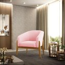 Ver imagem 7 de Poltrona Rosa Bebê Base Madeira Castanho