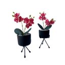 Ver imagem 6 de Kit com 12 Orquídea Rosa Artificial Importada para Design de Interiores
