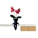 Ver imagem 7 de Kit com 12 Orquídea Rosa Artificial Importada para Design de Interiores