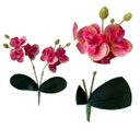 Ver imagem 5 de Kit com 12 Orquídea Rosa Artificial Importada para Design de Interiores