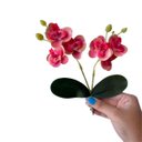 Ver imagem 3 de Kit com 12 Orquídea Rosa Artificial Importada para Design de Interiores