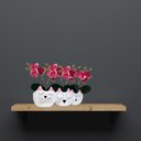 Ver mais imagens de Kit com 12 Orquídea Rosa Artificial Importada para Design de Interiores
