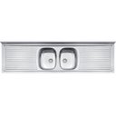 Ver imagem 1 de Pia de Apoio Tramontina Ribon 2C 34 em Aço Inox 200 x 55 cm