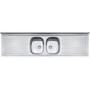 Pia de Apoio Tramontina Ribon 2C 34 em Aço Inox 200 x 55 cm