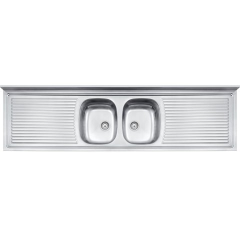 Pia de Apoio Tramontina Ribon 2C 34 em Aço Inox 200 x 55 cm