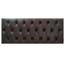 Ver imagem 1 de Cabeceira Estofada Casal Capitonê Luna Corino Marrom 140 X 80 cm RBL
