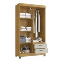 Ver imagem 6 de Guarda-Roupa 4 Portas e 2 Gavetas RP2426 Bege/Ipê/Cristalo