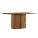 Ver imagem 2 de Mesa de Jantar 6 Lugares 1,60m x 0,90m 100% MDF Design Curvo Serena Cor:Cinamomo