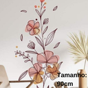 Ver imagem 2 de Adesivo de Parede Flor Colorido Rosa Delicado Floral