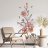 Adesivo de Parede Flor Colorido Rosa Delicado Floral - 1