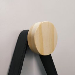 5 Ganchos Penduradores de Parede em Pinus 20mm Bola 5 Tamanhos:Pinus - 2