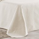 Ver imagem 2 de Cobre Leito Queen Bouti Mavie Geométrico 180 Fios 3 Peças - Marfim