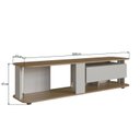 Ver imagem 6 de Rack com Painel Ripado para Tv até 75 Polegadas com Led Impressão Ripada 3d