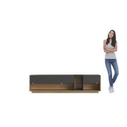 Rack com Painel para Tv até 75 Polegadas Liverpool Ra8001 com Led e Impressão Ripada 3d - 13