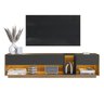 Rack com Painel Ripado para Tv até 75 Polegadas Liverpool Ra8001 com Led e Impressão Ripada 3d - 8