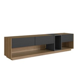 Rack com Painel para Tv até 75 Polegadas Liverpool Ra8001 com Led e Impressão Ripada 3d - 5