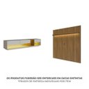 Ver mais imagens de Rack com Painel Ripado para TV até 75 Polegadas com LED 185,5CMX228,4cm Liverpool Yescasa Marrom