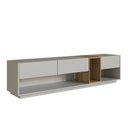 Ver imagem 6 de Rack com Painel Ripado para TV até 75 Polegadas com LED 185,5CMX228,4cm Liverpool Yescasa Marrom