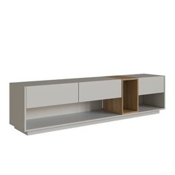 Rack com Painel para Tv até 75 Polegadas Liverpool Ra8001 com Led e Impressão Ripada 3d - 4