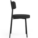 Ver mais imagens de Kit 04 Cadeiras Decorativas Estofada Para Sala De Jantar Barcelona L02 Bouclê Preto - Lyam Decor
