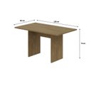 Ver imagem 3 de Mesa de Jantar 135cmx80xcm74cm 2,5cm