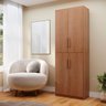 Livreiro Flex Multiuso Horizontal ou Vertical com 4 Portas:nature - 2
