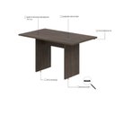 Ver imagem 5 de Mesa de Jantar 135cm x 80cm x 74cm Marrom/Terracota