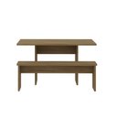 Ver imagem 4 de Mesa de Jantar 135x80x74cm 2,5cm com 1 Banco Essence Marrom/Vermont Oak