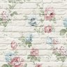 Papel de Parede Tijolinho Branco Floral 109d1df - 2