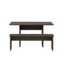 Ver imagem 4 de Mesa de Jantar 135cm x 80cm x 74cm 2,5cm com 1 Banco Essence Marrom/Terracota