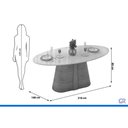 Ver imagem 2 de Mesa Sala Jantar Ryze + 8 Cad Lizy Bege DJ Móveis