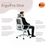 Cadeira de Escritorio Ergonômica Presidente Nr17 Modelo Ergopro One:cinza/cinza - 3