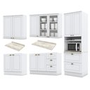 Ver imagem 3 de Cozinha Completa Americana 5 Peças Branco com Torre Quente 1 Forno - Móveis Henn