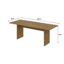 Ver imagem 3 de Mesa de Jantar 200x80x74cm 2,5cm Essence Marrom/Vermont Oak