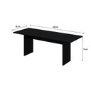 Ver imagem 3 de Mesa de Jantar 200x80x74cm 2,5cm Essence Preto