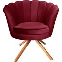 Ver imagem 2 de Kit Duas Poltronas Pétalas Giratórias Ferro e Madeira Marsala Sua Casa Decor