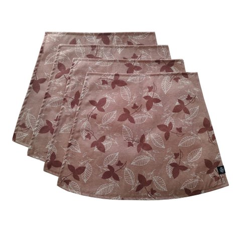 Kit Jogo Americano Dado Decor Outono - Semi impermeável