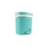 Lixeira Rattan com Tampa Abertura Pedal Plástico 6 Litros - 1