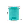 Lixeira Rattan com Tampa Abertura Pedal Plástico 6 Litros - 2