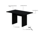 Ver imagem 5 de Mesa de Jantar 200x80x74cm 2,5cm com 2 Banco Essence Preto