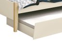 Ver imagem 3 de Cama Babá Solteiro com Auxiliar Simba Areia Fosco com Natural - MoveisAqui