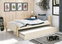 Ver imagem 2 de Cama Babá Solteiro com Auxiliar Simba Areia Fosco com Natural - MoveisAqui