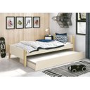 Ver imagem 2 de Cama Babá Solteiro com Auxiliar Simba Areia Fosco com Natural - MoveisAqui