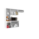 Ver imagem 3 de Armário de Cozinha com Balcão Compacta Suspensa Carol Branco - Aramoveis