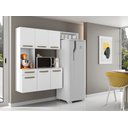 Ver imagem 2 de Armário de Cozinha com Balcão Compacta Suspensa Carol Branco - Aramoveis